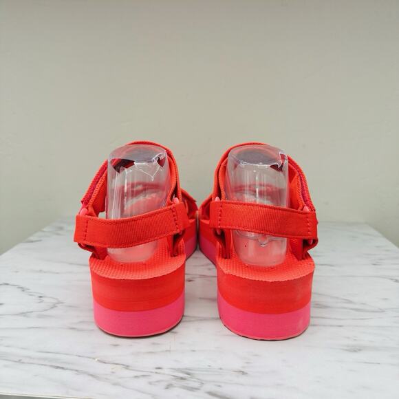 Teva Orange Flatform Universal Strappy Sandals Women’s Size 10 - Picture 5 of 10